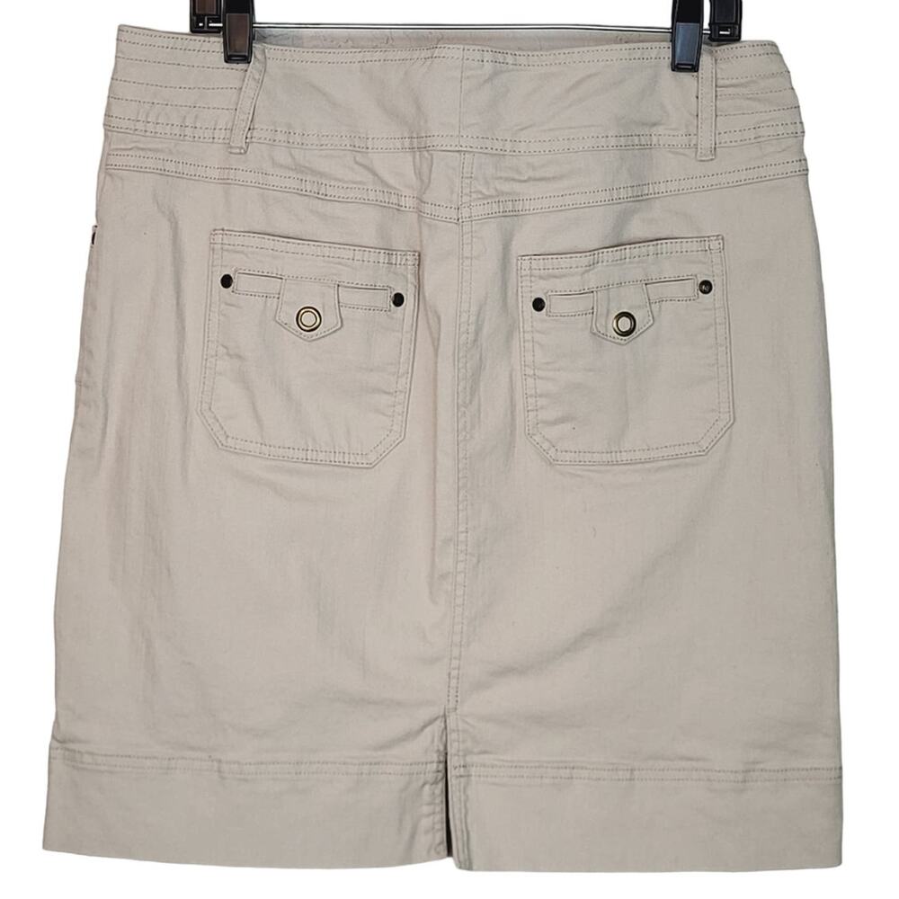 Vintage Code Blue Y2K Khaki Short Denim Jean Skirt size 14 - Picture 5 of 8
